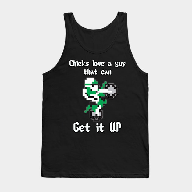 Get it up Excite Bike Green Tank Top by Destro